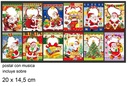 Postal Navidad con música 20x14,5 cm