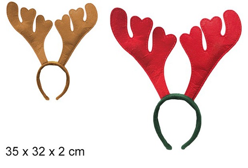 [103698] Reindeer headband in assorted colors  