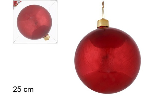 [103761] Bola navidad rojo brillo 25cm