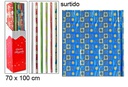 Papel regalo Navidad surtido expositor 70x100 cm