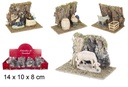 Escena animales 4 modelos 14x10 cm  