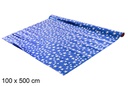 Papel plastificado decorado estrellas plata 100x500 cm