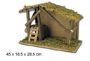 Cabaña abierta 45x18,5x28,5 cm