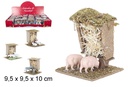 Casitas con animales 4 modelos 9,5x10 cm