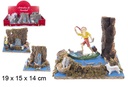 Escena pastora lavandera en río modelos surtidos 19x15 cm 
