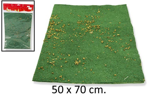 [104405] Moss decorated floor paper 50x70 cm