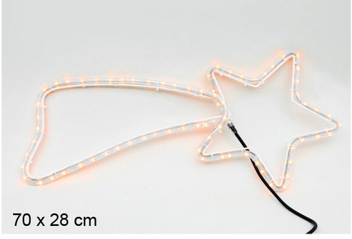 [104449] ESTRELLA TUBO BLANCA 70X28 CM  