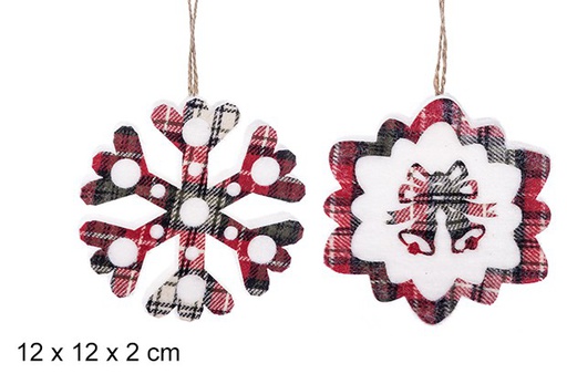 [105198] Assorted snowflake pendant 12 cm