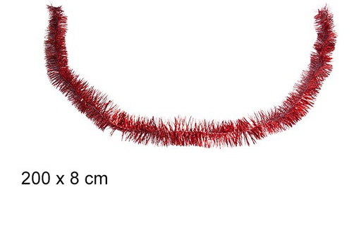 [105235] Red tinsel 200x8 cm