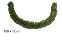 Boa pelo ancho verde/verde mate 12x180 cm