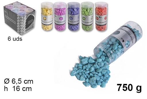[037115] Piedras decorativas colores 750 gramos