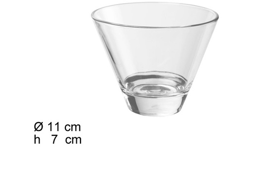 [052471] Glass bowl 11x7 cm