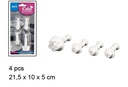 Pack 4 pink pastry molds