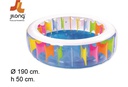 Piscina arco iris caja 190x50 cm