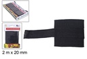 Cinta de raso negro 2 m x 20 mm
