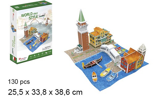 [077859] 3d puzzle world style italy
