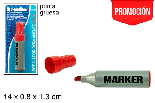 [079211] Marcador permanente vermelho