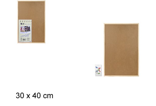 [079673] Tablero corcho 30x40cm
