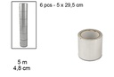 Cinta aluminio 5 m x 4,8 cm