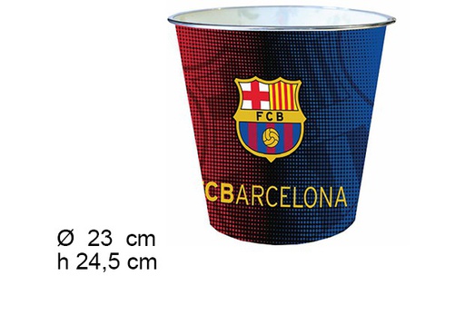 [097215] Plastic paper bin F.C Barcelona