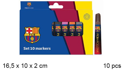 [097225] Set 10 rotuladores fc barcelona