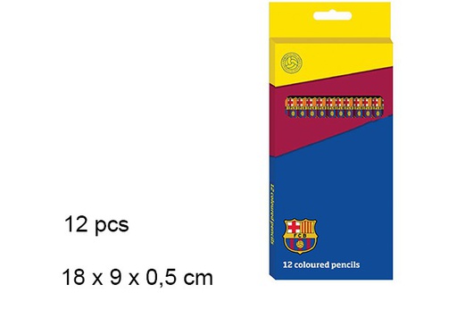 [097233] FC BARCELONA SET 12 PCS COLOURES PENCILS