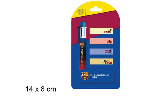 [097242] Boli de 6 colores+marcadores fc barcelon