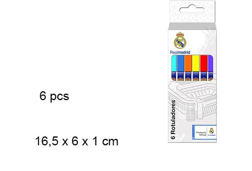 [097247] 6 Real Madrid felt pens