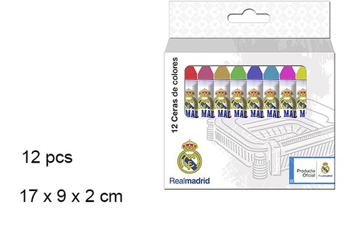 [097261] 12 lapices cera colores real madrid