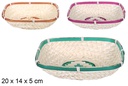 Panera maíz rectangular colores surtidos 20x14 cm