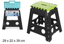 Taburete plástico plegable surtido 39 cm 
