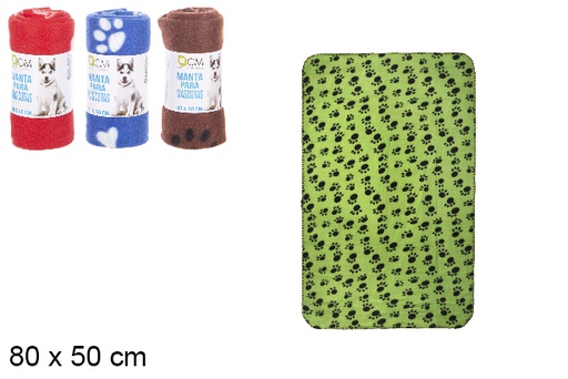 [100414] Assorted decorated pet blanket 80x50 cm