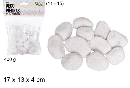 [100449] Piedras decoracion blancas 400gr