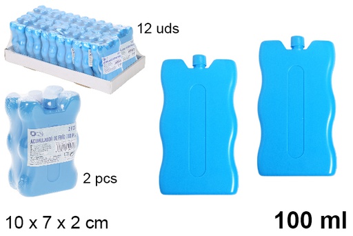 [100470] Pack 2 acumulador de frio de geladeira 100 ml