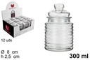 Bote cristal hermético Miriam 300 ml