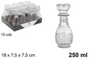 Botella cristal  licor Nancy 250 ml