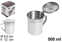 Grasera metal pescado 500 ml