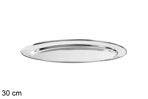 [100515] Bandeja metal oval 30cm