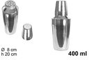 Coctelera metal 400 ml