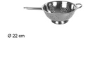 Escurridor acero con mango 22 cm