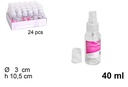 Botella pulverizador de viaje 40 ml