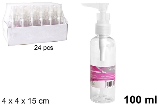 [101472] Botella dosificador de viaje 100ml 4x4x15cm