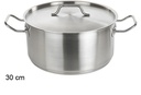 Olla acero con tapa inducción 30 cm