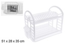 Escurridor platos plástico blanco