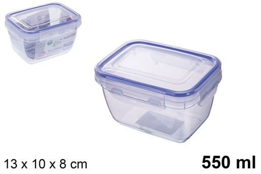 [101649] Contenitore per alimenti plastica ermetico rettangolare Seal 550 ml
