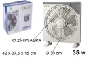 Ventilador de suelo blanco/gris 35 W