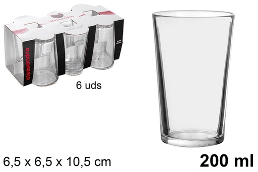 [101690] Pack 6 beer glass 200 ml