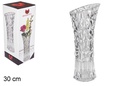 Florero cristal relieve 30 cm