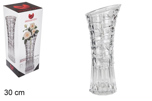 [101822] Vase en verre triangulos 30 cm