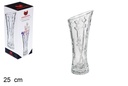 Glass flower vase hearts 25 cm